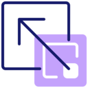 ui,interface,scale,arrow,resize,diagonal arrow,scale up